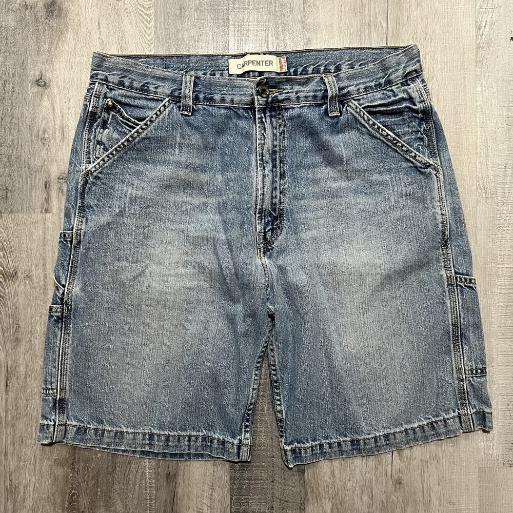 Vintage Levis Carpenter Denim Shorts Y2K Mens Baggy Jorts Skater Men's Fit 38"